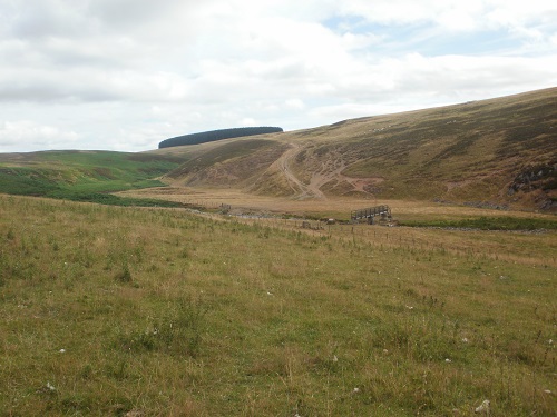 Nearing the bridge over Blythe Water, and then up the hill