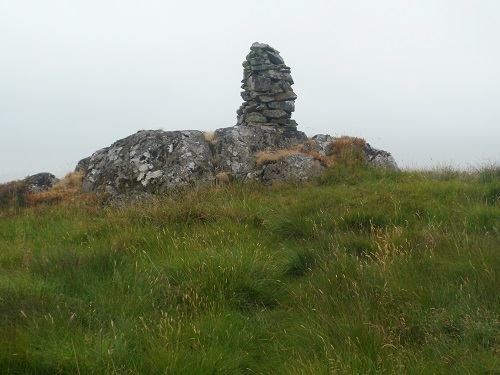 A cairn on Craig Airie Fell