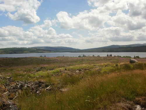 Clatteringshaws Loch, a reservoir