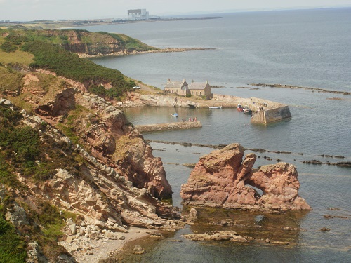 Getting near Cove Harbour near the end of the Southern Upland Way