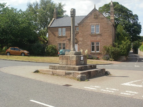 The end of the Southern Upland Way, the Mercat Cross in Cockburnspath