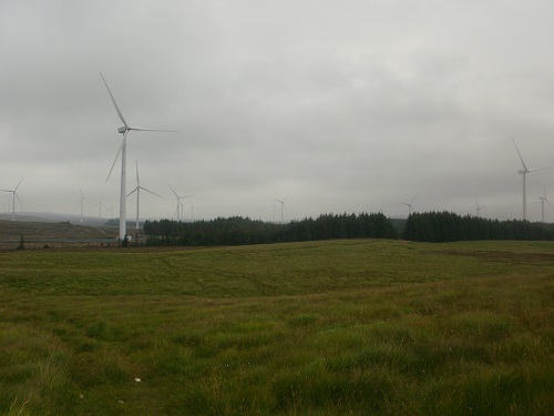 Today would be a day walking through/past many wind farms