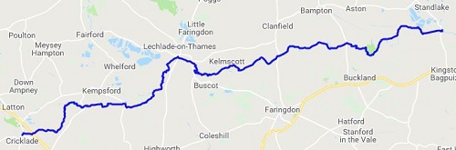 The Newbridge to Cricklade route