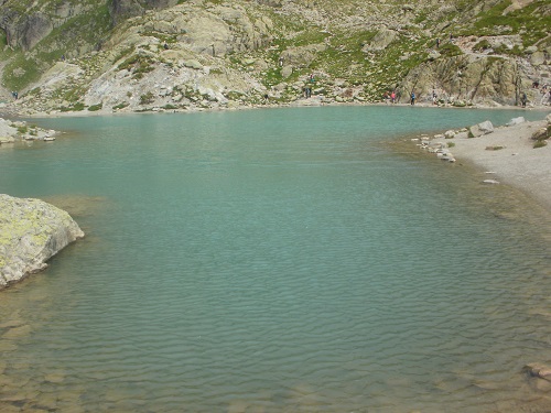 Lac Blanc on the Tour du Mont Blanc trail