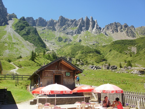 The view from the Chalet la Balme