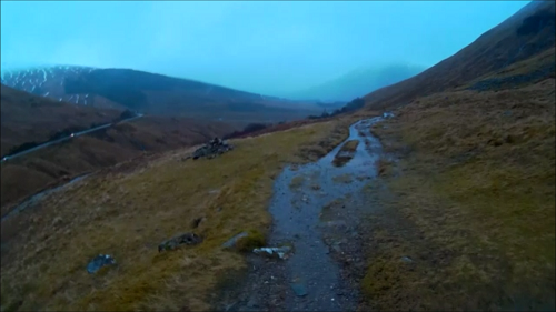 Started to get dark soon after I left Tyndrum