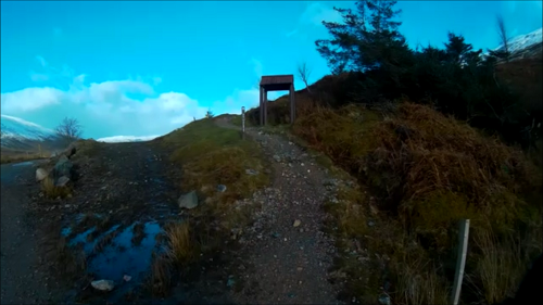 A shelter on the trail, about the half way point today