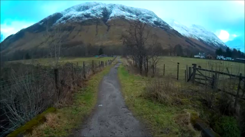Last bit of path before the long tarmac walk into Fort William
