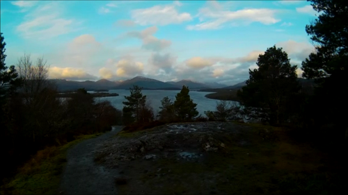 Looking down upon Loch Lomond near Balmaha