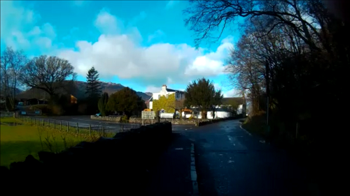 Approaching the Rowardennan Hotel on the West Highland Way