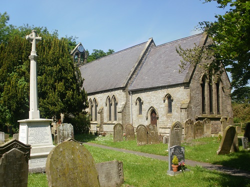 The lovely All Saints Church in Muston