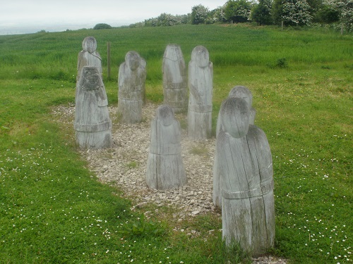 Part of the Enclosure Rites sculpture at Deep Dale